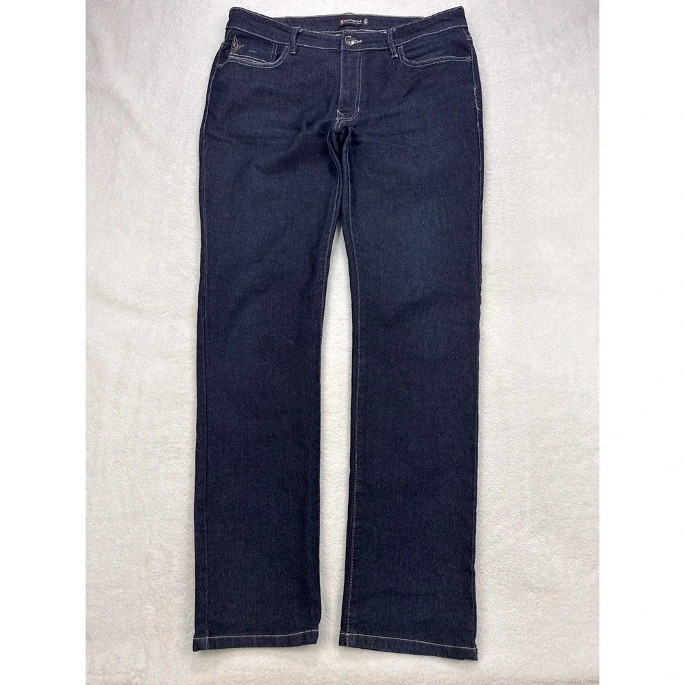 Southpole Jeans Men 34x32 Dark Blue‎ Straight Denim